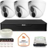 Zestaw monitoringu IP BCS Point 3x Kamera BCS-P-EIP28FWR3-Ai2 Rejestrator z dyskiem 1TB
