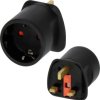 Adapter podróżny Brennenstuhl z stykiem ochronnym 1508533 / GB Blackiem
