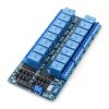 Moduł przekaźników 16 kanałów z optoizolacją - styki 10A/250VAC - cewka 5V