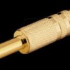 Jack plug, 6.3 mm mono, gold-plated