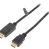 Cv0127 Kabel Displayport 1.2 Displayport Wtyk,Hdmi Wtyk 2M Czarny