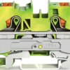 2-wire protective earth terminal, spring-clamp connection, 0.5-16 mm², 1 pole, green-yellow, 2210-1207