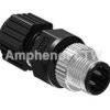 Złącze wielostykowe przemysłowe 4-pinowe M12 Montaż na kablu Wtyczka Amphenol Industrial