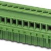 Socket header, 3 pole, pitch 5.08 mm, straight, green, 1835106