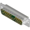 D-Sub plug, 21 pole, 21W1, equipped, straight, solder cup, 3021W1PAM99A10X