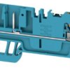 Terminal block, push-in connection, 1.5 mm², 4 pole, 17.5 A, 6 kV, blue, 2675750000