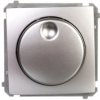 Simon Basic Ściemniacz naciskowo-obrotowy 20–500W 230V srebrny mat BMS9T.01/43