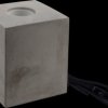 LX100186 Desktop lamp E27, cement look, textile cable with switch