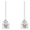 Telephone cable, RJ11-RJ11, 10m, white