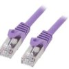 Patch cord F/UTP, Cat 6, RJ45 wtyk z obu stron, linka, CCA, 0,5m, PVC, 26AWG PP6-0.5M/V