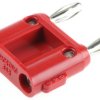Adapter z wtykiem bananowym Męski Śruba typ Wtyk bananowy Czerwony 15A Fluke