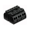 WAGO 862-503 3 Pole 32A 12 Connection Chassis Mount Terminal Block Black