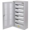 Rozdzielnica modułowa natynkowa 6x25 IP30 stalowa UNI SYSTEM 550-1050-250 M