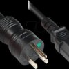 P4930-S010 Power cable, US plug, type b, HOSPITAL GRADE, 1 m, bk, C13