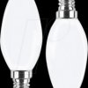 49061 LED filament lamp C35 E14 4.5 W 470 lm WW opal twin pack