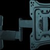 17.99.1143 TV wall bracket, tilting, swivelling, black, 25 kg