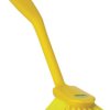 Szczotka do szorowania, dł. włosia: 23mm, Średni, Żółty, PET, zastosowanie: Maszyny, Szczotka do mycia naczyń