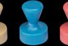 6168499 Magnets, 12 mm, assorted colours, 10 pieces