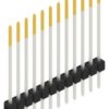 Pin header, 12 pole, pitch 2.54 mm, straight, black, 10046942