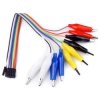 Przewody żeńskie goldpin z krokodylkami krokodylki do arduino 20cm 10szt