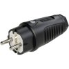 PC Electric 0521-ss Safety plug Rubber Black IP54 250V Mains Cable Connector