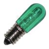 E14 - zielona 12V /14V LED 0.25W Fi.16x45 DC/AC Żarówka kolorowa - zielony LED E14 12V-14V 0,25W