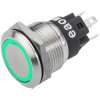 EAO 82-5151.1133 Series 82 Illuminated Pushbutton Mom 19mm Green 12V Plug