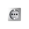 Simon 82 Pokrywa gniazda pojedynczego Schuko z przesłonami aluminium 82041-93