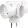 Rozgałeźnik Wtyczkowy 2X2p +2Xeuro Biały R-45