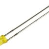 Dioda LED 3mm żółta, matowa, 500mcd