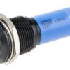 Lampka kontrolna do montażu panelowego 115 V dc, 230V ac, niebieska 16mm LED Końcówka lutownicza RS PRO
