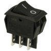 Przełącznik; klawiszowy (kołyskowy); MR3-220-C5BBNWC; ON-ON; 2 tory; czarny; bez podświetlenia; bistabilny; konektory 4,8x0,8mm;