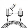 Kabel USB - 2 w 1 micro / IPHONE 5 ( 1m ) oplot