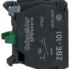 Auxiliary switch block, 1 Form A (N/O), 240 V, 3 A, ZBE101