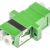 Adapter światłowodowy LC/APC duplex, jednomodowy