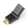 Przejściówka HDMI kątowa, łamana - gniazdo - wtyk