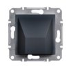ASFORA Wypust kablowy bez ramki antracyt EPH5500171 SCHNEIDER ELECTRIC