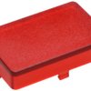 Aperture, rectangular, (L x W x H) 20.85 x 14 x 5.5 mm, red, for short-stroke pushbutton, 5.46.681.023/1307