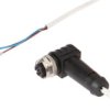 Kabel Połączeniowy, 2M, M12 Żeński (Gniazdo) 3Pin Kątowy, Końcówka Wolna,...
