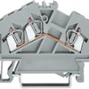 3-wire feed-through terminal, spring-clamp connection, 0.08-2.5 mm², 1 pole, 24 A, 8 kV, gray, 280-641