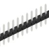 Pin header, 12 pole, pitch 2 mm, straight, black, 10062094