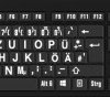 LKB-LPWB-BJPU-DE Keyboard, USB, with large labelling, with keyboard light