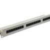 Patch Panel Rack 19 Kat.6 24P Utp Z Półką 1U Szary