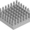 Pin heatsink, (L x W x H) 29 x 29 x 10 mm, 5.7 to 2.5 K/W, natural aluminum, 10006858