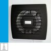 Wentylator domowy Eol 100P Onyx przełącznik pociągany, fi 100 mm, kolor czarny