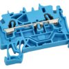 Złączka; na szynę DIN; 2002-1204; niebieski; sprężynowy; Push-in CAGE CLAMP®; 0,25÷4mm2; 24A; 800V; 1 tor; 2; na szynę DIN TS35;