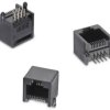 Złącze RJ45, 615008 Złącze RJ45 Żeńskie Do montażu na płytce drukowanej Cat3 Wurth Elektronik Bez ekranowania Poziomy