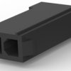 Socket housing, 2 pole, pitch 4.2 mm, straight, black, 1-172233-9