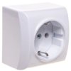 BIS Gniazdo pojedyncze z/u Schuko białe GN-1BS/00