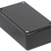 Aluminum die cast enclosure, (L x W x H) 121 x 66 x 40 mm, black (RAL 9005), IP65, 1590WNBK